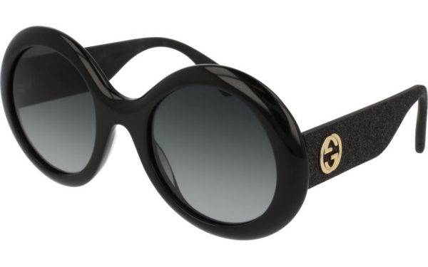 Gucci - Gg0101s Grey Gradient And Black Framed Round Sunglasses For Women SpenderFriend