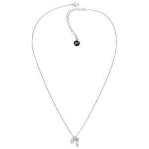 Karl Lagerfeld Silver Choupette Lock & Key Necklace Spenders Friend