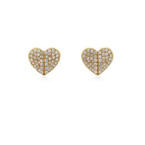 Kate Spade New York Gold Crystal Heart Earrings Spenders Friend