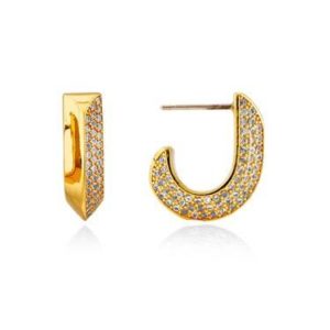Kate Spade New York Gold Crystal Huggie Earrings Spenders Friend