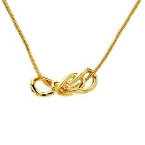 Kate Spade New York Gold Knot Twist Necklace Spenders Friend