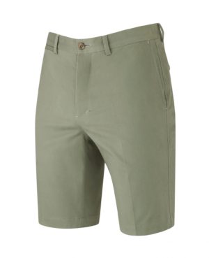 Khaki Flat Front Slim Fit Chino Shorts 40" SpendersFriend
