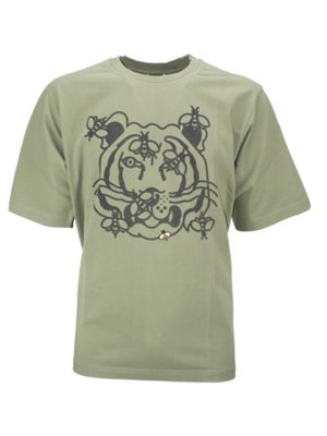 Khaki Green Bee A Tiger Print T-Shirt SpendersFriend 