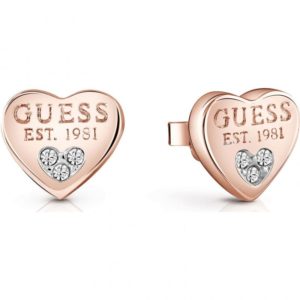 Ladies Guess All About Shine Rose Gold Earrings Spenders Friend