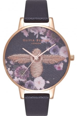 Ladies Olivia Burton Embroidered Dial Watch Ob16em02 SpendersFriend