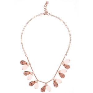 Ladies Ted Baker Rose Gold Plated Polina Mini Plisse Necklace Spenders Friend