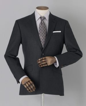 Limited Edition Grey Birdseye Tailored Suit Jacket 42" SpendersFriend