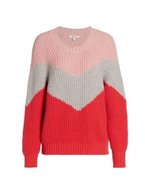 Loveland Colorblock Chevron Wool-Blend Sweater Spenders Friend