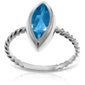 Marquise Cut Blue Topaz Ring 2.5 Ct In Sterling Silver SpendersFriend