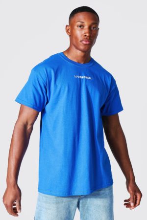 Mens Blue Man Official T-Shirt SpendersFriend