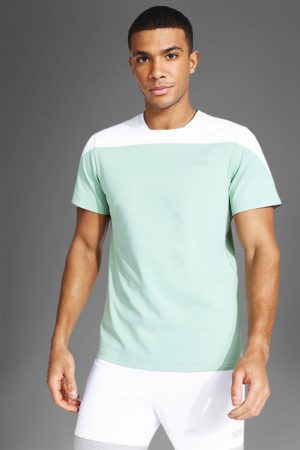 Mens Green Man Active Colour Block T Shirt SpendersFriend
