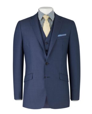 Mid Blue Tailored Business Jacket 40" Long SpendersFriend