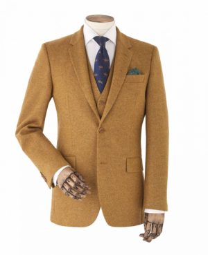 Mustard Tweed Jacket 44" Regular SpendersFriend