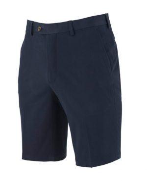 Navy Stretch Cotton Tailored Chino Shorts 36" SpendersFriend