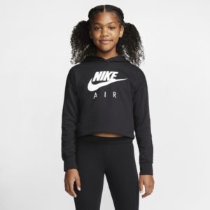 Nike Air Older Kids' (Girls') Cropped Hoodie - Black Spenders Friend
