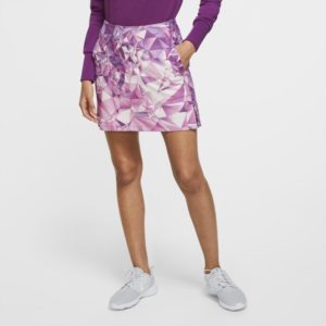 Nike Dri-Fit Uv Victory Women's 43cm (Approx.) Printed Golf Skirt - Purple Spenders Friend