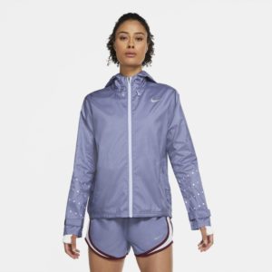 Nike Essential Flash Women's Hooded Running Jacket - Green Spenders Friend