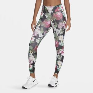 Nike One Women's Floral 7/8 Leggings - Black Spenders Friend