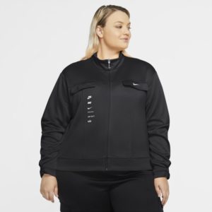 Nike Plus Size - Sportswear Swoosh Women's Polyknit Jacket - Black Spenders Friend