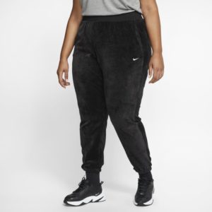 Nike Plus Size - Sportswear Women's Velour Trousers - Black Spenders Friend