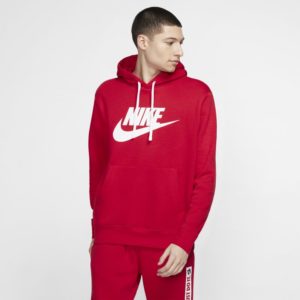 Nike Sportswear Club Fleece Men's Graphic Pullover Hoodie - Red Spenders Friend