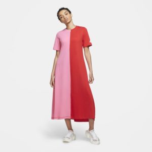 Nike Sportswear Nsw Women's Short-Sleeve Dress - Red Spenders Friend