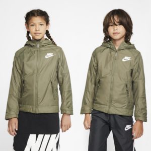 Nike Sportswear Older Kids' (Boys') Fleece Jacket - Olive Spenders Friend