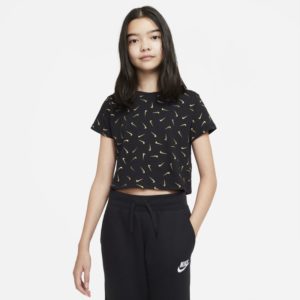 Nike Sportswear Older Kids' (Girls') Cropped T-Shirt - Black Spenders Friend