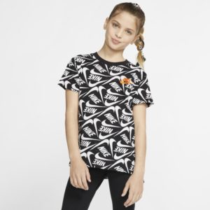 Nike Sportswear Older Kids' (Girls') Printed T-Shirt - White Spenders Friend