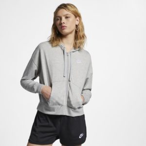Nike Sportswear Women's Full-Zip Hoodie - Grey Spenders Friend