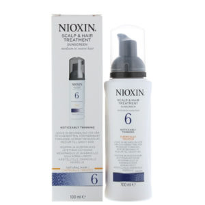 Nioxin System 6 Scalp And Hair Treatment With Sunscreen For Medium To Course Hair 100ml SpenderFriend