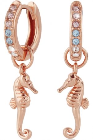 Olivia Burton Seahorse Huggies Rose Gold Earrings Objsce42 SpendersFriend