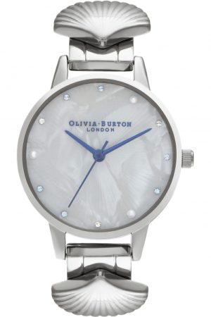 Olivia Burton Silver & Blue Details  Watch Ob16us15 SpendersFriend