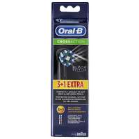 Oral-B Crossaction Replacement Heads Black Edition 3+1 Pack Spenders Friend
