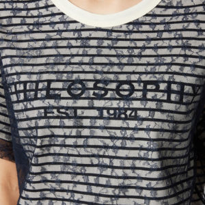 Philosophy Di Lorenzo Serafini Women's Logo Lace T-Shirt - Black - Xs SpendersFriend