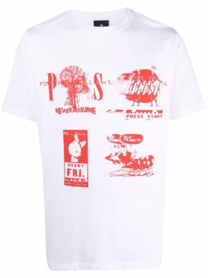 Red Graphic-Print T-Shirt SpendersFriend 