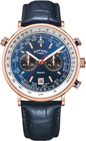 Rotary Watch Henley Rose Gold Pvd Mens Spenders Friend