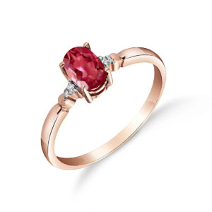Ruby & Diamond Allure Ring In 9ct Rose Gold SpendersFriend