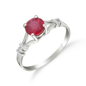 Ruby & Diamond Aspire Ring In Sterling Silver SpendersFriend
