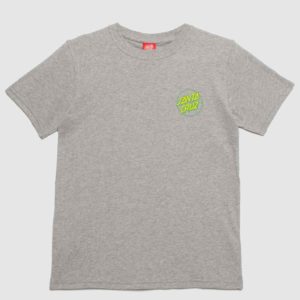 Santa Cruz Boys Grip Dot T-Shirt In Grey SpendersFriend