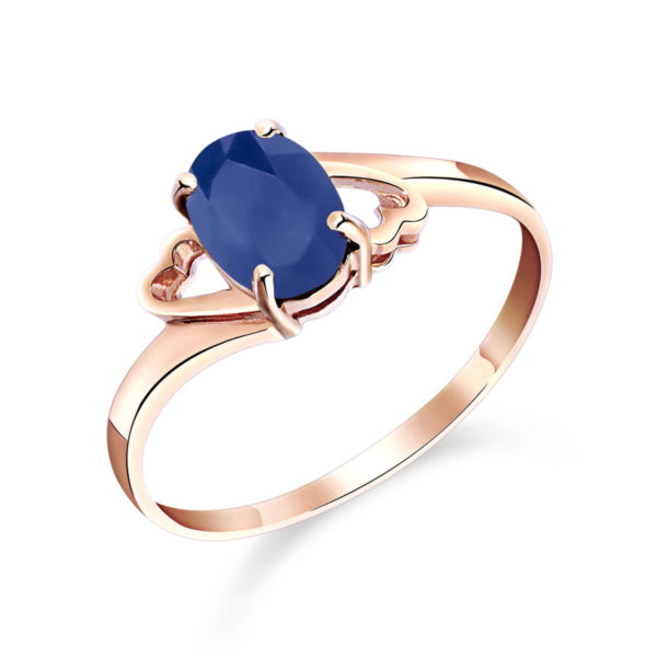 Sapphire Classic Desire Ring 1 Ct In 9ct Rose Gold SpendersFriend