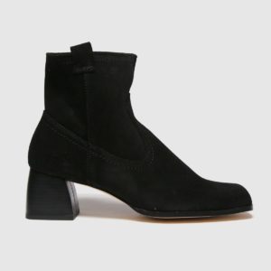 Schuh Black Beryl Suede Square Toe Boots SpendersFriend