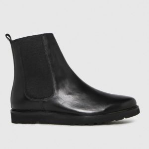 Schuh Black Dean Leather Chunky Chelsea Boots SpendersFriend