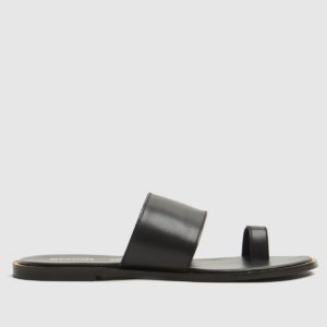Schuh Black Tessi Toe Loop Stud Sandal Sandals SpendersFriend