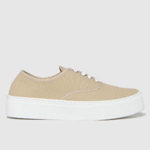 Schuh Natural Miracle Canvas Flatform Lace Trainers SpendersFriend