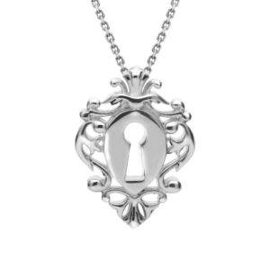 Sterling Silver Filigree Keyhole Small Necklace loving the sales
