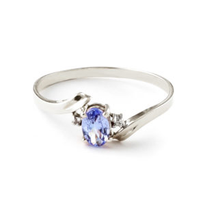 Tanzanite & Diamond Embrace Ring In Sterling Silver SpendersFriend