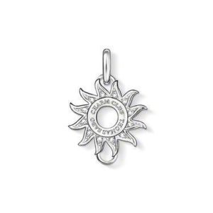 Thomas Sabo Charm Club Sterling Silver White Zirconia Sun Charm Carrier D loving the sales