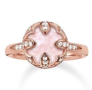 Thomas Sabo Glam And Soul Rose Gold Rose Quartz Pink Lotus Ring D loving the sales