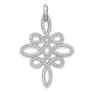 Thomas Sabo Glam And Soul Sterling Silver White Zirconia Love Knot Pendant D loving the sales